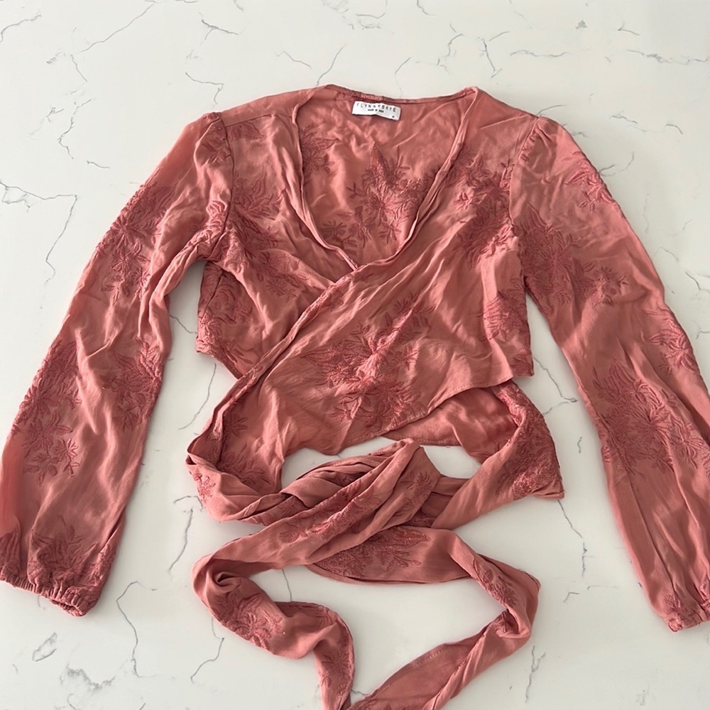 Flynn Skye That’s a wrap crop top